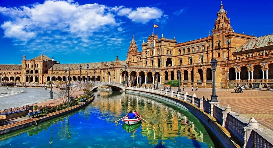 The Plaza de España is a plaza in the Parque de María Luisa, in Seville, Spain.